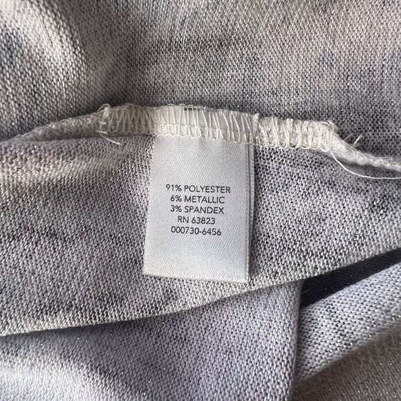 CJ Banks Purple Patterned Hoodie Long Sleeve w/ Metallic Detail Womens Size 1X - Picture 5 of 5